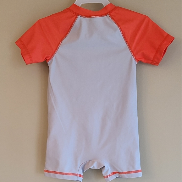 Rashguard one piece zip up swimsuit - Picture 2 of 5